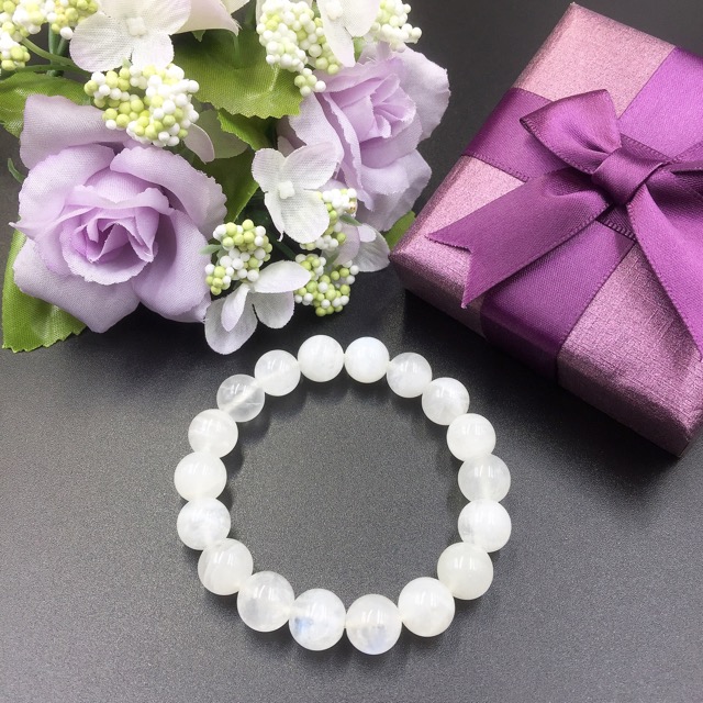 ムーンストーン　ブレスレット　10ミリ