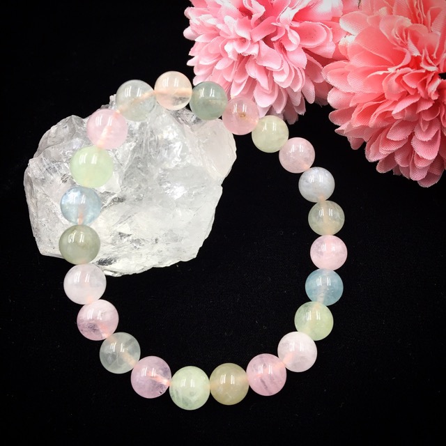 ミックスベリルブレスレット　８ミリ