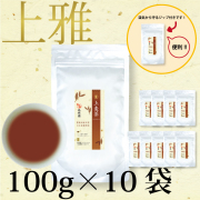 セール中！　パウダー茶　インスタント茶【上雅シリーズ】業務用　風雅園　粉末上麦茶「給茶機対応」2000杯分（100ｇ×10袋）
