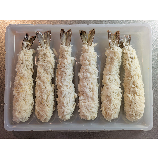 大きなまかない海老フライ