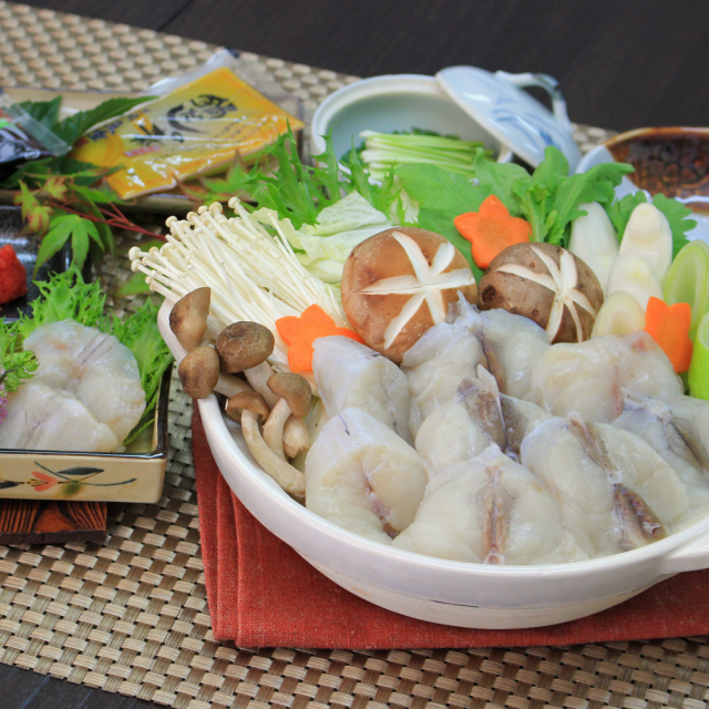 真ふぐちり４００g盛り付け例