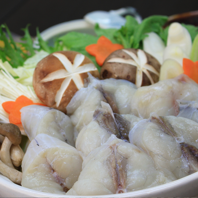 真ふぐちり４００g盛り付け例