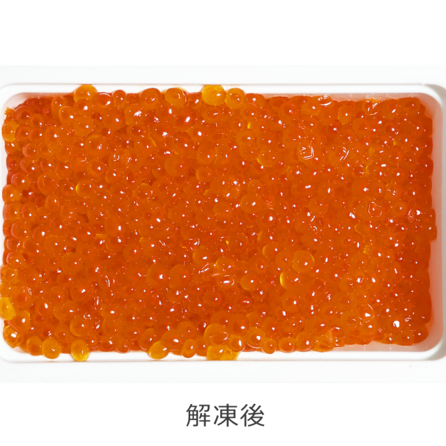北海道産　鮭いくら　解凍後