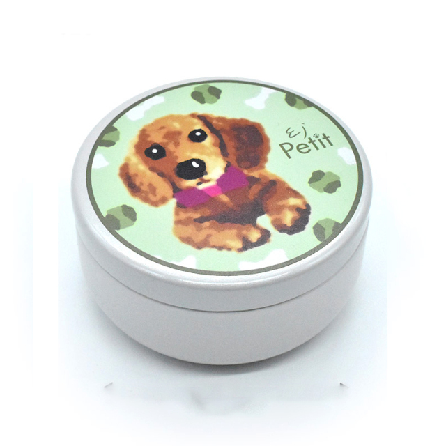 ダックスフンド柄 おやつ缶 犬用 猫用 Enjeau アーンジョー EjPetit