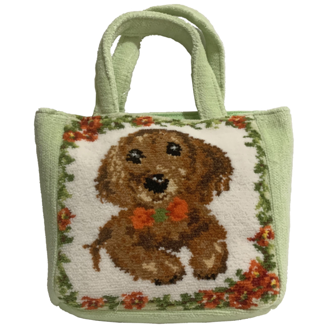 ダックスフンド柄 ミニトートバッグ Enjeau アーンジョー EjPetit