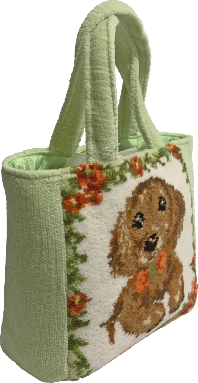 ダックスフンド柄 ミニトートバッグ