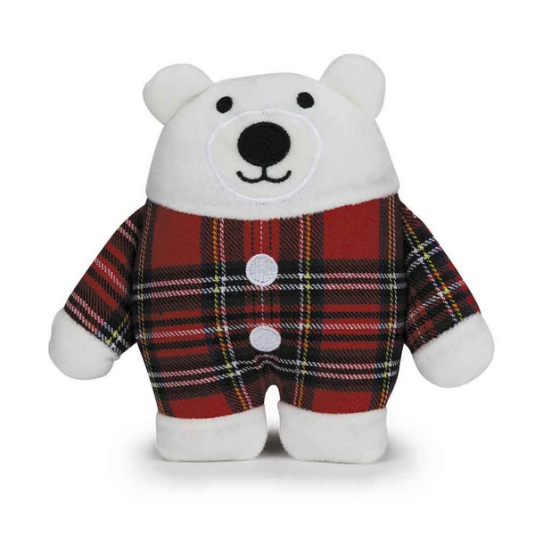 Zanies Holiday Tartan Friends / Polar Bear