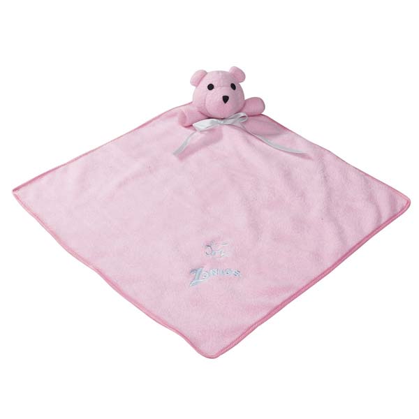 ZANIES SNUGGLE BEAR BLANKETS/Pink