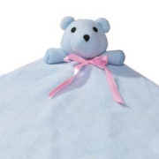 ZANIES SNUGGLE BEAR BLANKETS/Blue