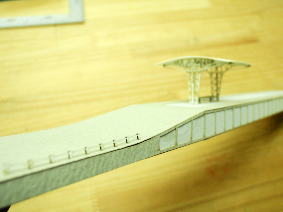 江尾駅ホーム　1/150　Nゲージ