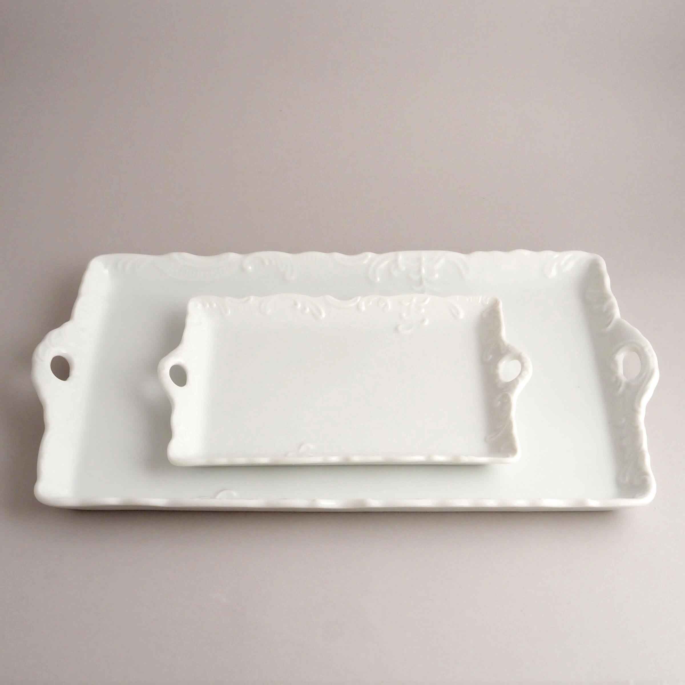 アラベスクトレー(絵付・白磁)