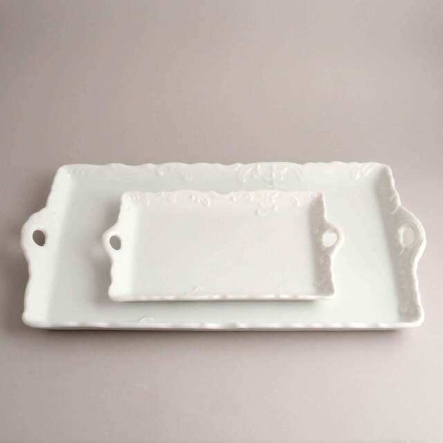 アラベスクトレー(絵付・白磁)