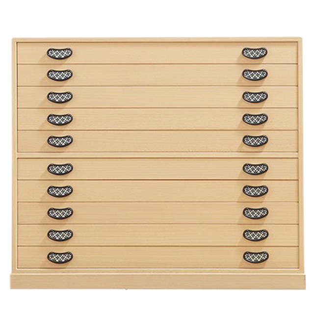 国産総桐着物たんす“琴月（きんげつ）10段” 匠による伝統の技を