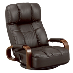 首もとが連動するリクライニング機構！ヘッドサポート機能付 座イス YS