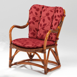 ラタン “ルロット アームチェア AB” クラフトマンの技が光るカザマ製