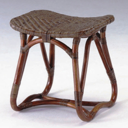 ラタン “スツール（0406）” クラフトマンの技が光るカザマ製