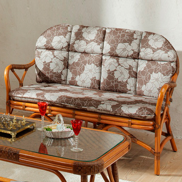 2人掛けラブシート “ラパルフェ  （0784）” 匠の技 が 美しい カザマ の 籐家具