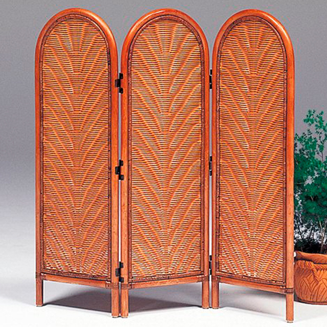 ラタン“スクリーン３Ｐ アレカ ロータイプ” こだわる人におすすめカザマの籐家具