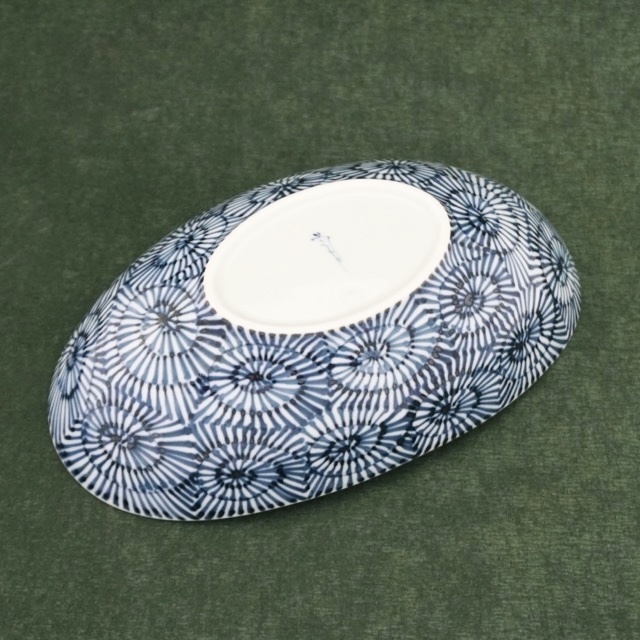 コンコン*pf読んでね✌ 有田焼貴祥窯 染付蛸唐草シェーバー筆スタンド