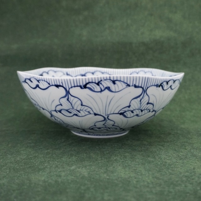 そうた窯｜染付花弁紋7．5ボール