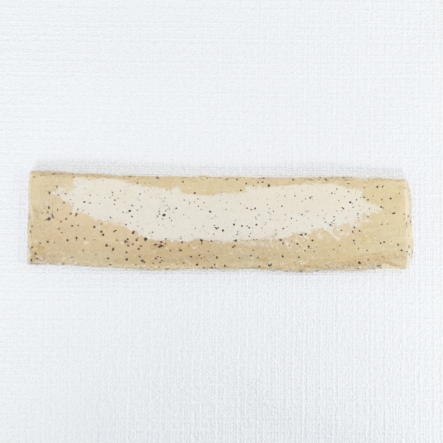 梶原妙子｜乱掻（黄）真平細長皿