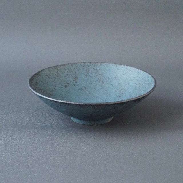 アガベシーザー　渋谷英一鉢 渋谷英一｜地ノ器丸鉢小（緑青） サイズ：154mm×154mm×H48mm 重