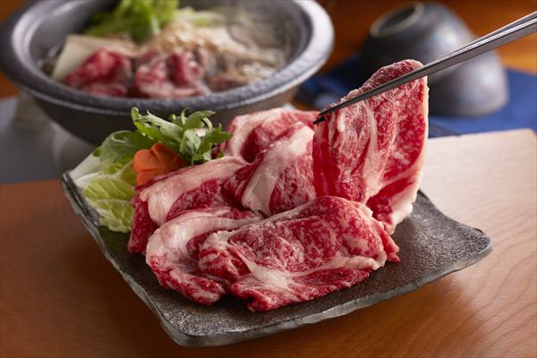 ふじ匠　ゆうぼく】はなが牛肩ロースすき焼き400ｇ　厳選肉専門店