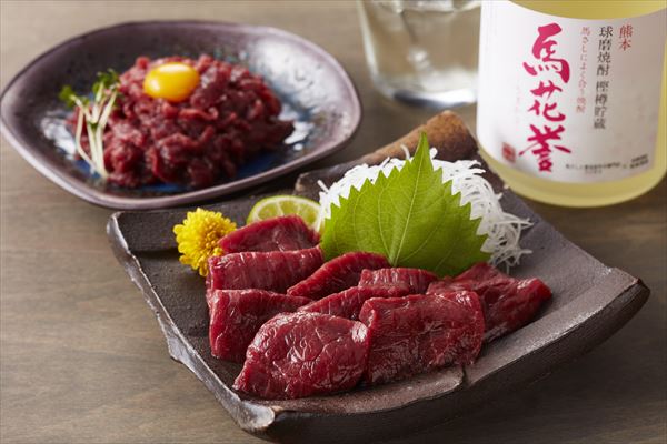【フジファーム】ふじ馬刺し　馬刺しと焼酎セット（誉）