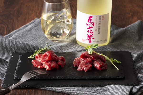 【フジファーム】ふじ馬刺し　馬刺しと焼酎セット（極）