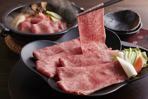 【松尾勝馬牧場】伊萬里牛肩ローススライスすき焼き（350g）