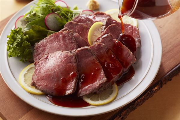 【帝神志方ミート】神戸ビーフ　ローストビーフ（350g）ソース・わさび付き