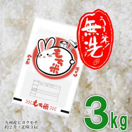 もち米3kg 無洗米 約2升