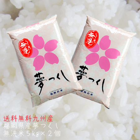 令和7年産 【送料無料】福岡県産「夢つくし」10kg(5kg×2個)【九州産】【福岡県人気No.1】
