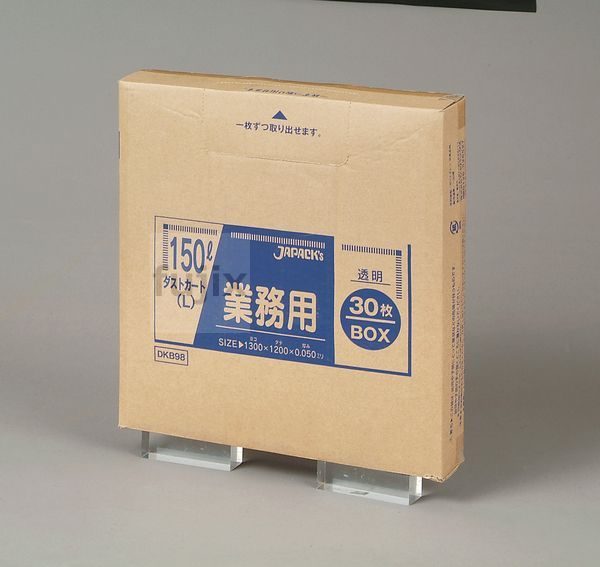 業務用ダストカート用ポリ袋150L　BOXタイプ LLDPE 透明0.05mm 120枚/ケース DKB98　 ジャパックス
