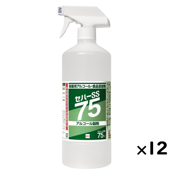アルコール製剤 セハーSS75 1L×12本／ケース トリガー付 日本製