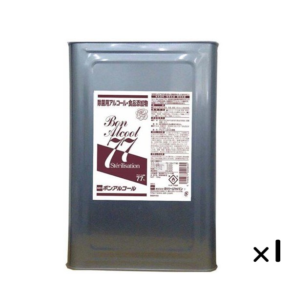 アルコール製剤 BON(ボン)アルコール77 15kg　一斗缶 日本製