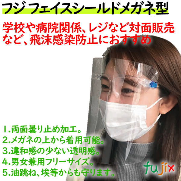 フェイスシールド　メガネ型