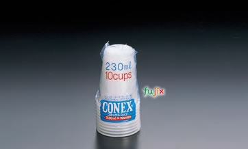 コネックス 10P D-230JN 2000個／ケース 旭化成パックス　プラカップ　HIPS 220mL 7オンス