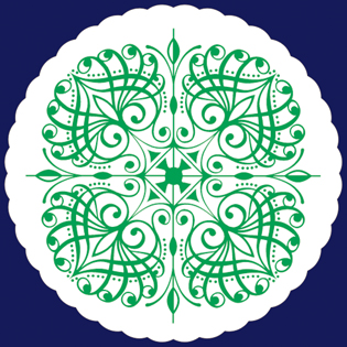 フジ紙コースター　菊丸緑