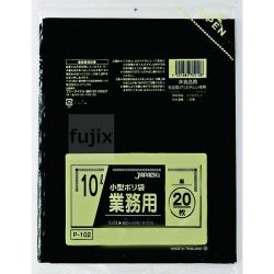 室内用ポリ袋　10L LLDPE 黒色0.025mm 1000枚/ケース P-102 ジャパックス