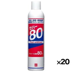 アルコール製剤 セハー80 370mL×20本／ケース スプレー アルコール濃度80％ 日本製