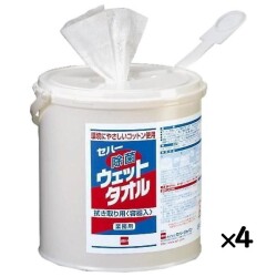 除菌シート セハー除菌ウエットタオル 250枚×4個／ケース 容器入 日本製