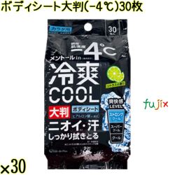 ボディシート 大判（ -4°Ｃ） 30枚×30袋／ケース Life-do.Plus日本製