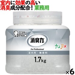 消臭力 業務用 クラッシュゲルタイプ 室内用 無香料 本体 1.7kg×6個／ケース　エステーPRO 13037