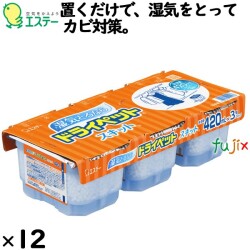 ドライペット スキット 420mL×3個パック×12個／ケース 91016 エステー 除湿剤