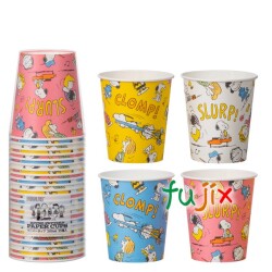 スヌーピー　レトロパターン　ペーパーカップ C2025RP 205ml