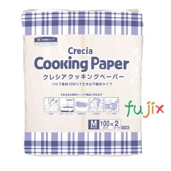クレシア　クッキングペーパー Mサイズ  100カット パルプ不織布 100カット×2ロール×6パック／ケース　38731