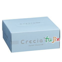 クレシアEFティシューハーフ50W パルプ＋紙パック　リサイクルパルプ 50組×96箱／ケース　43911