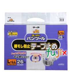 大人用おむつ マーヤ スーパーパンツール横モレ防止テープ止め L-LL 26枚　製品コード：3070111