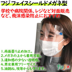フェイスシールド　メガネ型